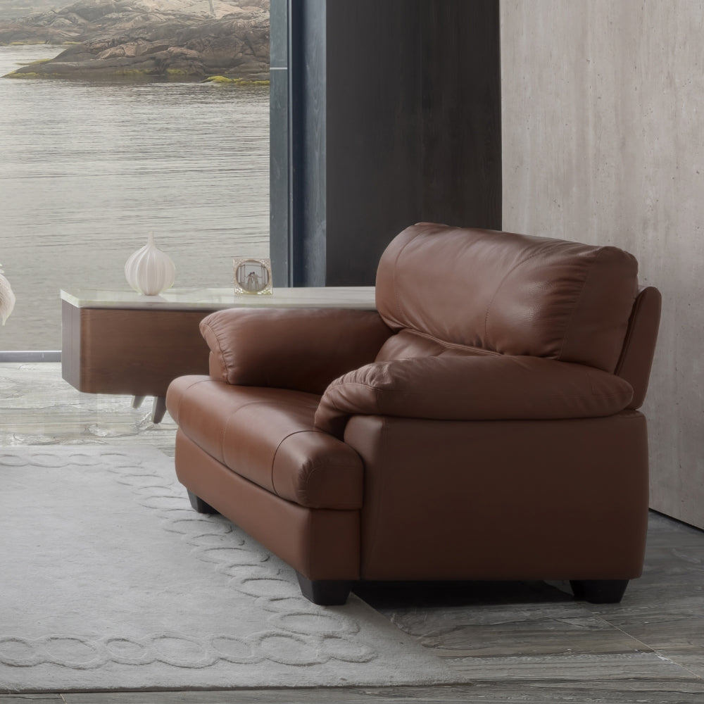 Ghế sofa da đơn Nhật Bản Austin êm ái, đậm nét sang trọng đẳng cấp