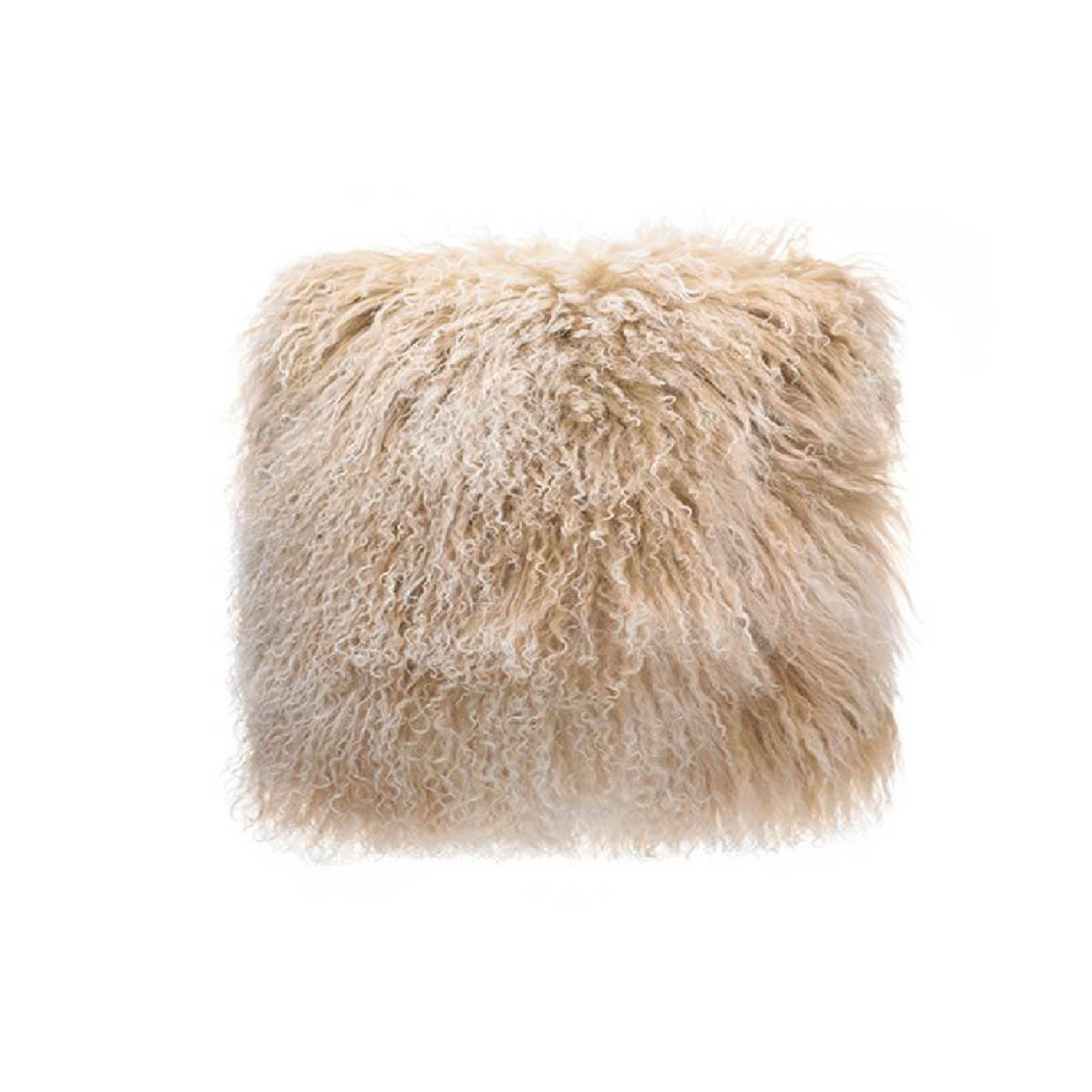 GỐI TRANG TRÍ TIBETAN FUR - SNOW