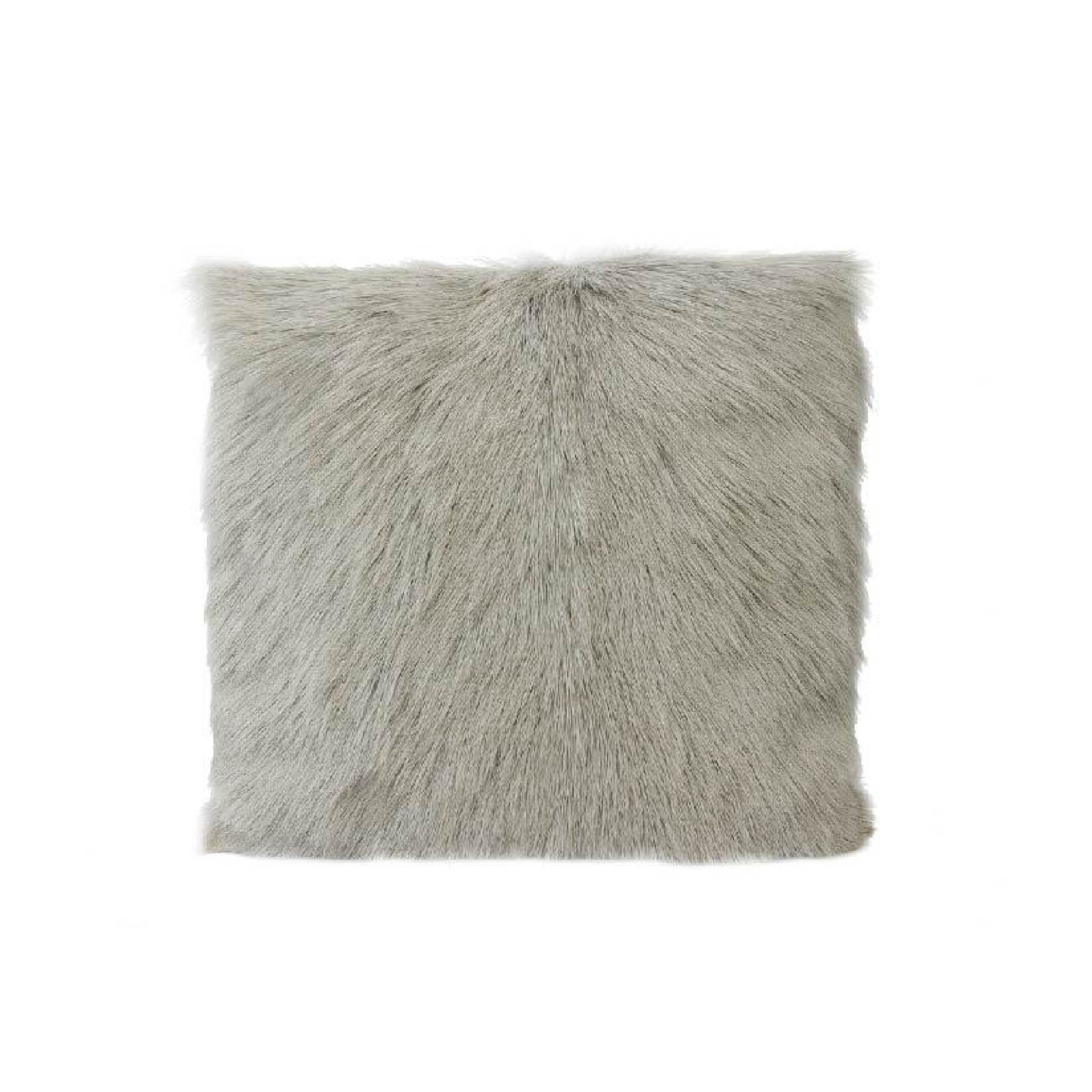 GỐI TRANG TRÍ GOAT FUR - LIGHT GREY