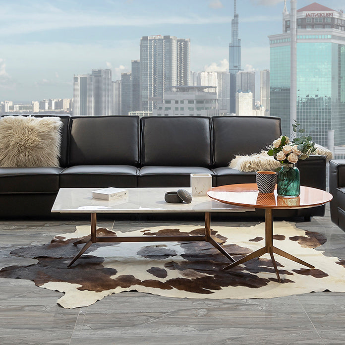 Mẹo Phối Bàn Trà Sofa Mặt Đá Với Ghế Sofa Để Tạo Không Gian Hài Hòa