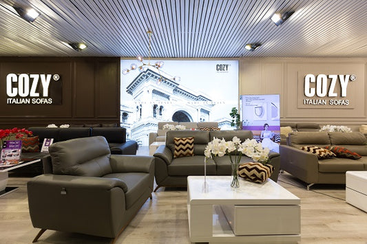 Đẳng cấp sang trọng với sofa văng da phòng khách