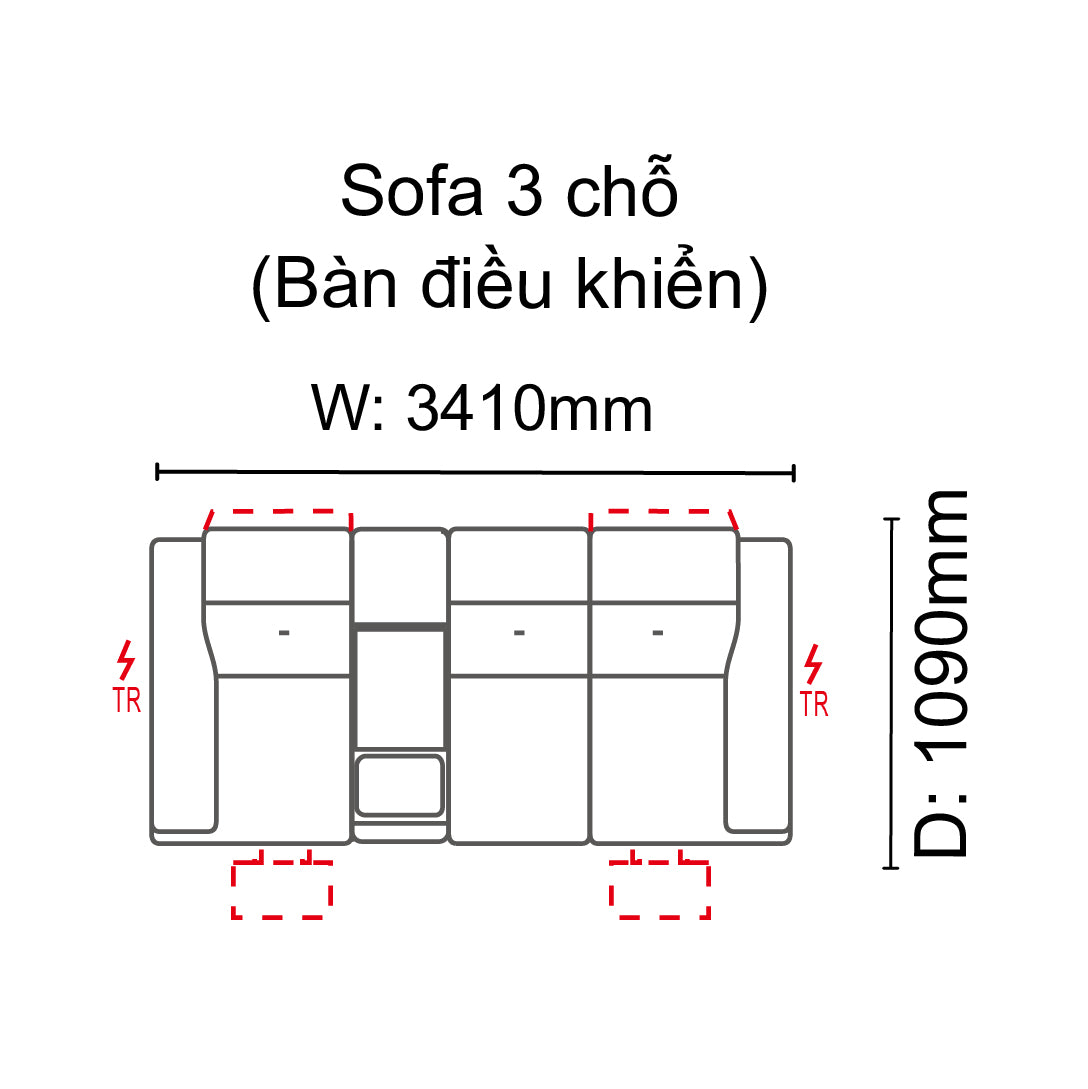 Sofa 3 chỗ Jenyfer
