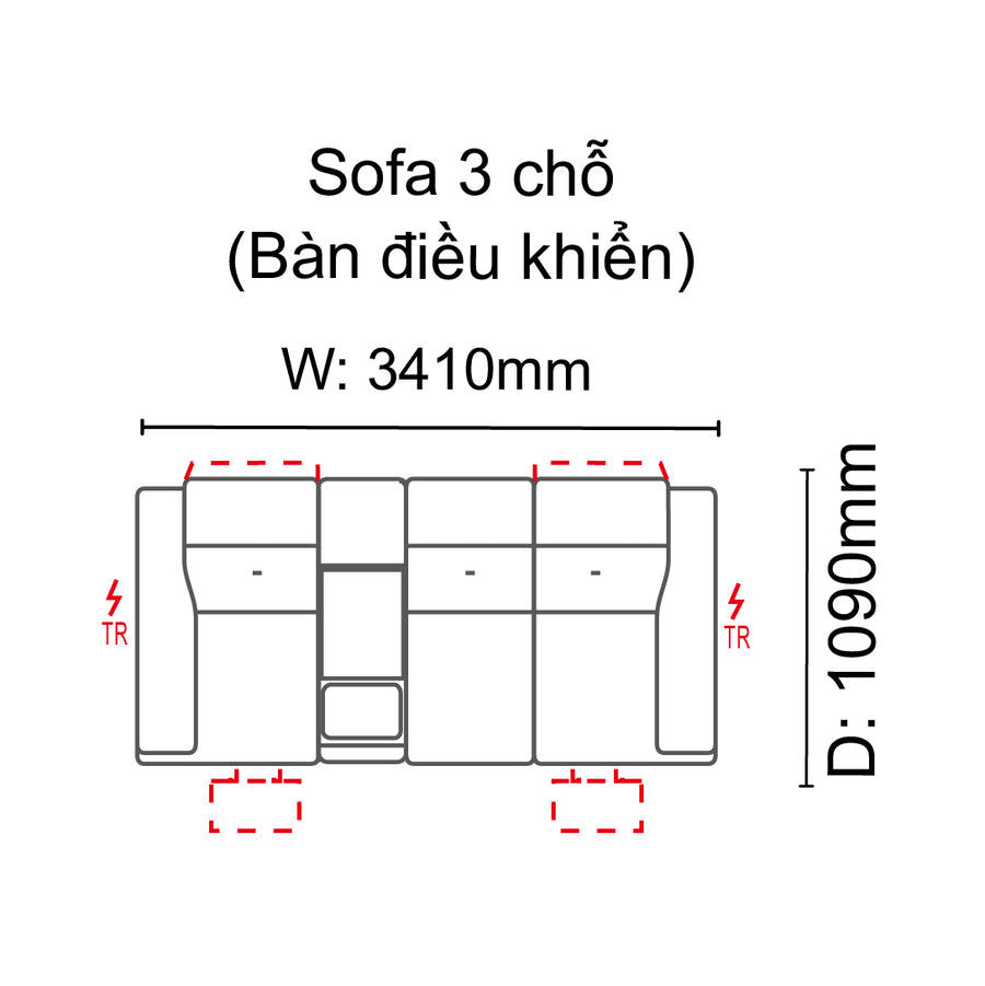 Sofa 3 chỗ Jenyfer