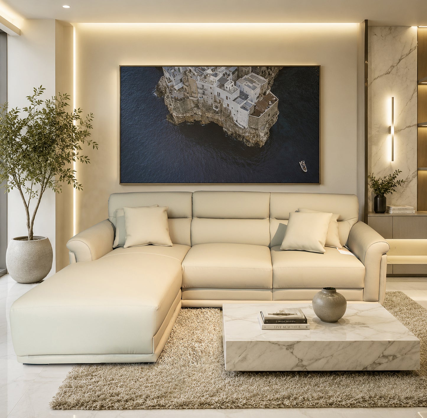 Sofa góc L Rae