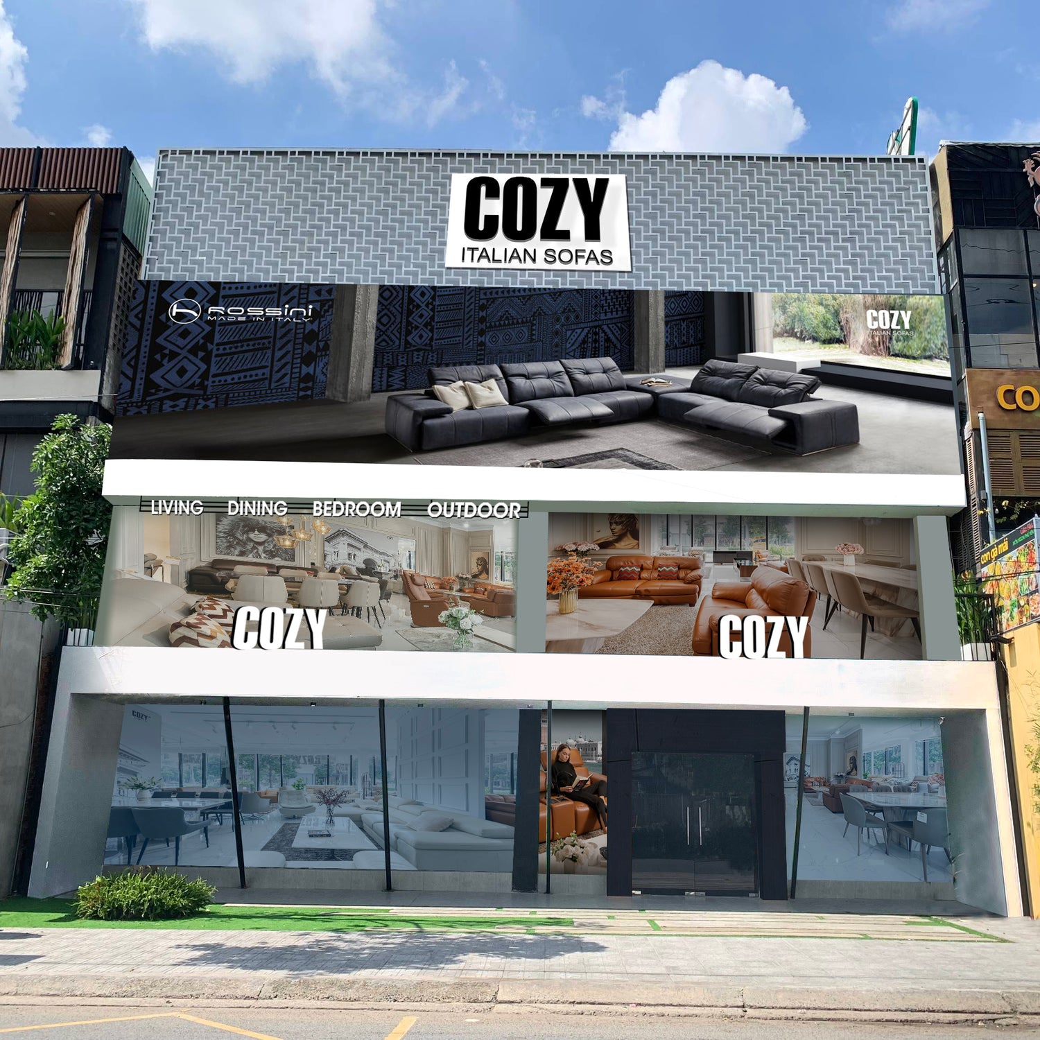 Showroom nội thất {{block.settings.address }} Cozy Living